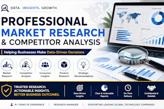 conduct professional market research and competitor analysis