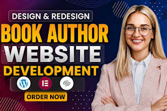 design author website, book author website, ebook website, author landing page