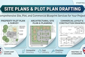 do architectural site plans and plot drawings
