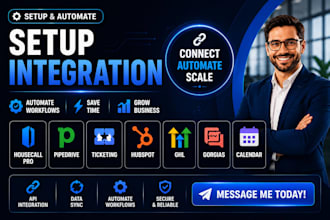 setup housecall pro pipedrive ticketing hubspot ghl gorgias calendar integration
