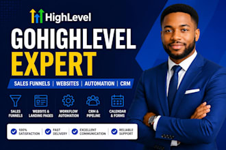 do gohighlevel sales funnel, go high level landing page, ghl automation expert