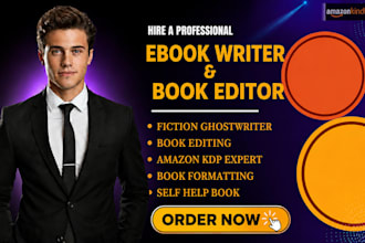 be your ghostwriter ebook writer book writer kindle book writer and publisher