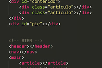 programacion HTML y CSS