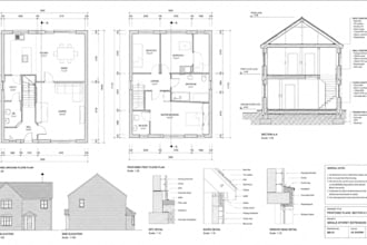 draw uk building regulations drawings and building control plans