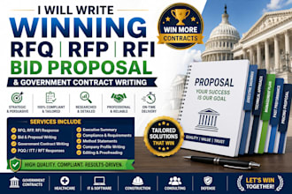 write winning rfq response rfp rfi bid proposal and government contract writing