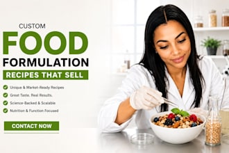 create custom food formulation recipes for product development