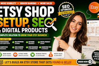 etsy digital product, etsy shop set up, etsy seo   etsy sales, etsy listing
