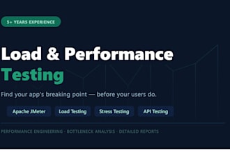do performance and load testing of your apps using apache jmeter