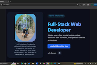 build a portfolio website