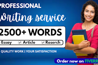 write articles, blogs, essays, and research summaries