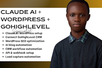 do claude wordpress website claude wordpress seo connect gohighlevel to claude