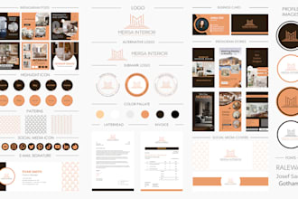 do minimal logo, branding kit, brand identity, and web design
