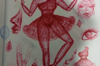 detailed character design, detailed outfit and clothing design, both digital and