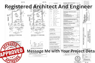 registered architect structural civil engineer permit redline correction icf cad