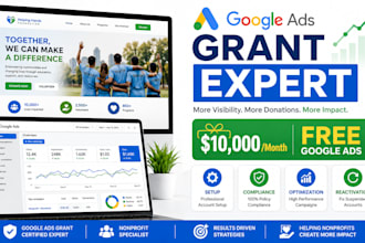 setup google ads grant for nonprofits and optimize campaigns