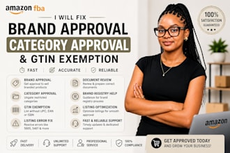 fix amazon brand approval and gtin exemption