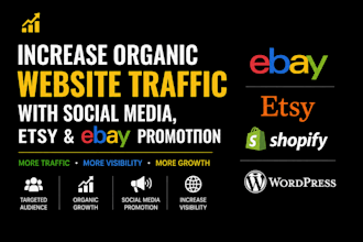 increase website visitors through social media ebay promotions