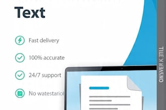 do fast and accurate english typing and data entry