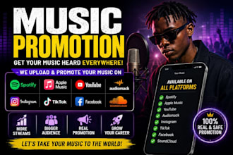upload and distribute your music to spotify, apple  music, audiomack and more
