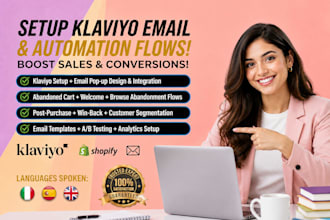 integrate klaviyo flow setup email newsletter popup post purchase flodesk ghl