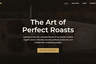 build modern front end website and responsive landing page