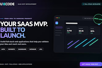build your saas mvp with custom dashboard