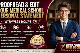 edit your medical school personal statement eras within 24 hours