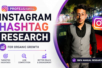 do instagram hashtag research for organic growth