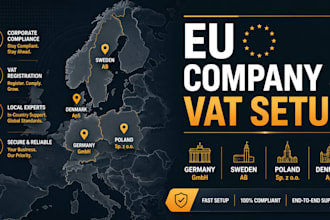 do eu company and vat registration in germany, sweden, poland, denmark