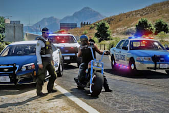 develop fivepd, lspdfr and nopixel inspired police rp server for fivem
