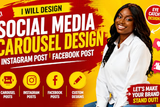 design social media post carousel design, instagram post, facebook post design