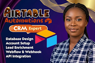 build airtable database, airtable automation, airtable CRM, ai workflow expert