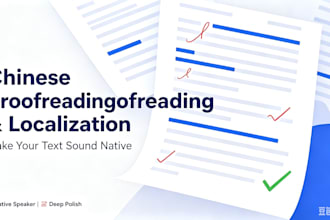 edit your chinese text to sound native