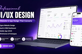 do figma website, saas CRM dashboard, saas mobile app UI UX, wireframe prototype