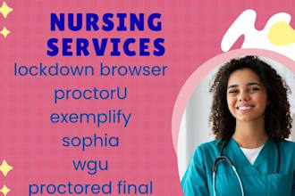 proctored test, wgu, ged, teas, praxis, accuplacer, sophia, sat, nclex, hesi