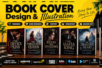 design KDP romance book cover dark romance cover fantasy book cover illustration