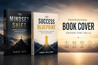 design a premium nonfiction, business, and self help book cover for amazon KDP
