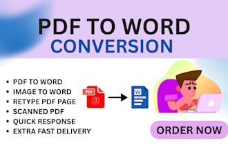 professionally convert pdf to word, image to word, and typing