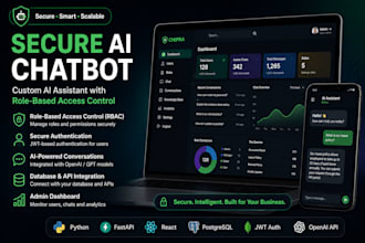 develop a secure ai chatbot with role based access control