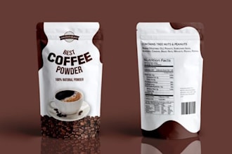 design coffee bag pouch packaging supplement pouch and mylar bag design