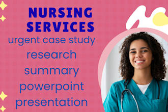 write urgent case study, research, summary, apa paper n powerpoint presentation