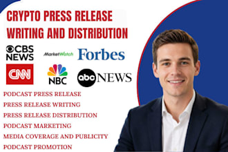 write crypto press release pr distribution blockchain web3 nft promotion