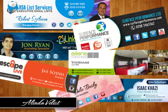 create beautiful business card and email signature design