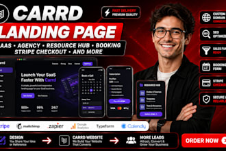 carrd website landing page consultant agency saas website resource hub
