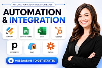 integrate jotform google sheets excel hubspot pipedrive clay zapier integration