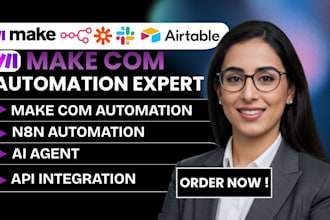 make com automation, n8n automation, ai agent and make automation