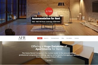 build property management website guaranteed rent short term rental website