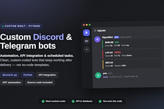 create a custom discord bot for your server and automation