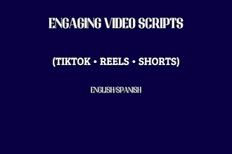 write tiktok and or reels scripts