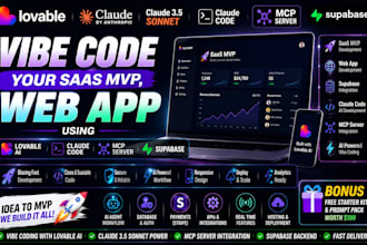 vibe code saas mvp,web app,supabase using lovable integrate gpt 5 6 in loveable